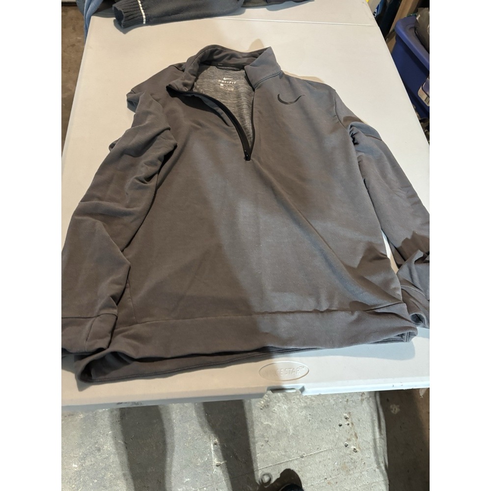 NIKE MEN'S DRY LONG SLEEVE TRAINING TOP SIZE MEDIUM MIDNIGHT FOG